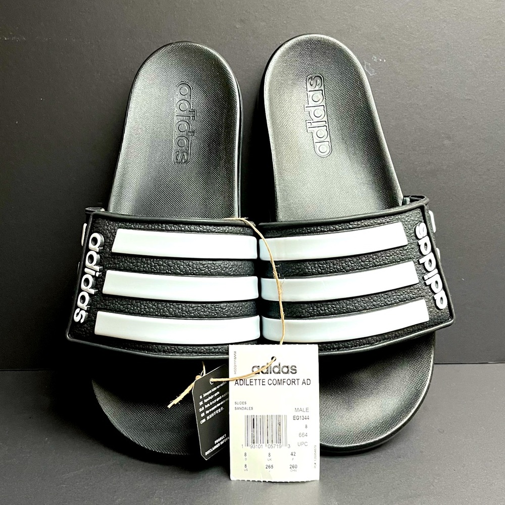 ADIDAS Adilette Comfort Slides- Velcro